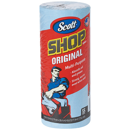 Scott<span class='rtm'>®</span> Blue Shop Towels on a Roll